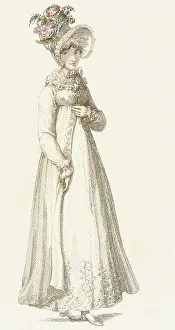 Fashion Plate (Morning Dress), 1818. Creator: Rudolph Ackermann