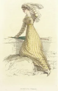 Regency Era Prints: Fashion Plate (Morning Dress), 1824. Creator: Rudolph Ackermann