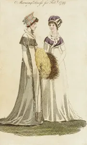 Fashion Plate (Morning Dress for Febr. 1799), 1799. Creator: Unknown