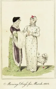March Prints: Fashion Plate (Morning Dress for March, 1801), 1801. Creator: Unknown