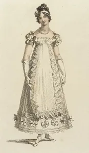 Ladies Prints: Fashion Plate (Parisian Ball Dress), 1817. Creator: Unknown
