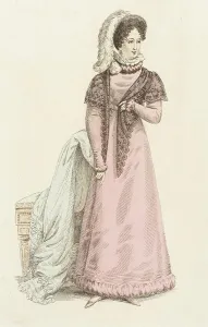 Fashion Plate (Parisian Promenade), 1821. Creator: John Bell