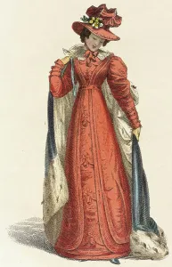 Promenade Dress Prints: Fashion Plate (Promenade Dress), 1825. Creator: Rudolph Ackermann