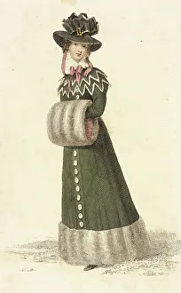 Regency Era Prints: Fashion Plate (Promenade Dress), 1826. Creator: Rudolph Ackermann