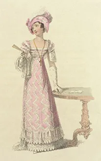 Regency Era Prints: Fashion Plate (Trage de Tertulia), 1824. Creator: Rudolph Ackermann
