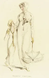 Promenade Dress Prints: Fashion Plate (Walking Costume), 1809. Creator: Rudolph Ackermann