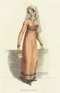 Ladies Prints: Fashion Plate (Walking Dress), 1812. Creator: Unknown