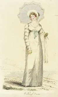 Well Dressed Prints: Fashion Plate (Walking Dress), 1814. Creator: Unknown