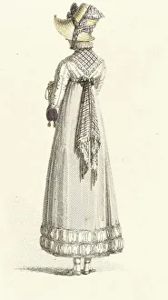 Promenade Dress Prints: Fashion Plate (Walking Dress), 1814. Creator: Rudolph Ackermann