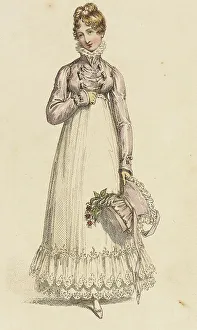Regency Era Prints: Fashion Plate (Walking Dress), 1817. Creator: Rudolph Ackermann