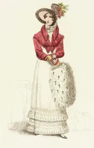 Wearing Prints: Fashion Plate (Walking Dress), 1819. Creator: John Bell