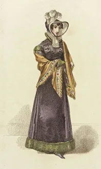 Wearing Prints: Fashion Plate (Walking Dress), 1821. Creator: John Bell
