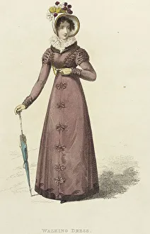 Promenade Dress Prints: Fashion Plate (Walking Dress), 1822. Creator: Rudolph Ackermann