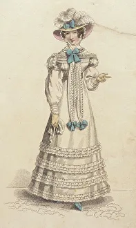 High Class Prints: Fashion Plate (Walking Dress), 1824. Creator: John Bell
