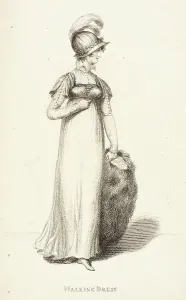 Fashion Plate (Walking Dress), between circa 1803 and circa 1804. Creator: Unknown