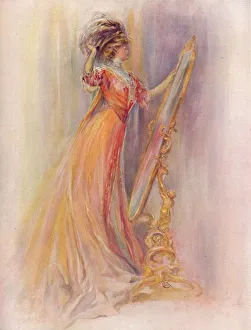 Adjusting Gallery: A Fashion Study, c1908. Artist: Hubner & Wilson