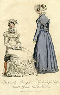 Images Dated 24th March 2010: Fashionable morning and walking dresses from September 1823
