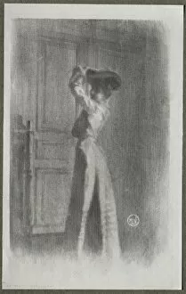 Fashionable Woman, c. 1900. Creator: Maurice Louis Henri Newmont (French, 1868-1930)