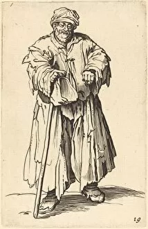 Callot Jacques Collection: Fat Beggar with Eyes Cast Down. Creator: Unknown