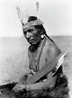Fat Horse with insignia of a Blackfoot soldier, c1927. Creator: Edward Sheriff Curtis