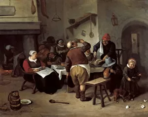 Steen Gallery: The Fat Kitchen. Artist: Steen, Jan Havicksz (1626-1679)