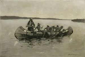 Fatal Prints: This Was a Fatal Embarkation, 1898. Creator: Frederic Remington