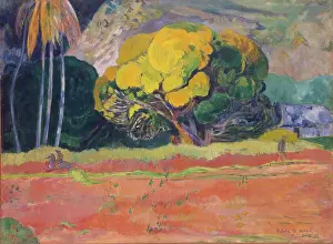 Tropical Prints: Fatata Te Moua, (At the Foot of a Mountain), 1892. Creator: Paul Gauguin