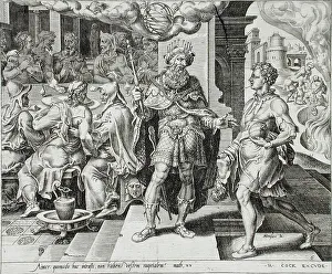 Coornhert Dirck Volkertsen Prints: The Fate of the Man who Came without a Wedding Garment