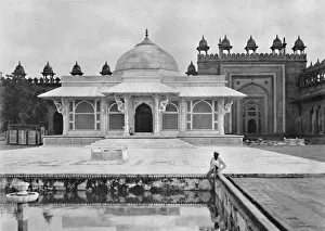 Agra Prints: Fatehpur Sikri. Tomb of Sheik Salem Christi, c1910. Creator: Unknown