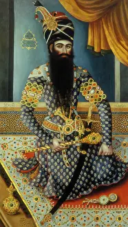 Watch Prints: Fath Ali Shah, the Shah of Persia, (c1800?). Creator: Unknown