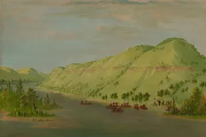 Father Hennepin Leaving the Mississippi to Join La Salle. May 8, 1680, 1847/1848 Father Hennepin Leaving the Mississippi to Join La Salle. May 8, 1680, 1847/1848