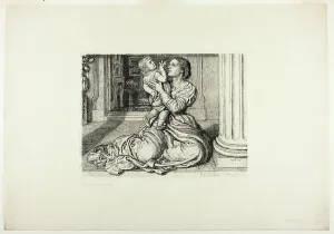 Hunt William Holman Prints: Father's Leave-Taking, 1879. Creator: William Holman Hunt