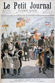 Fatted ox celebrations in Paris, 1896. Artist: F Meaulle