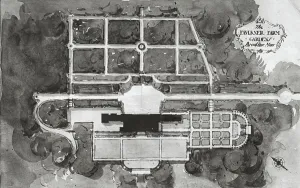 Platt Charles A Prints: The Faulkner Farm Gardens, Brookline