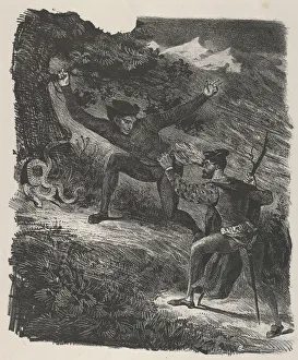 Images Dated 28th April 2020: Faust and Mephistopheles in the Hartz Mountains (Goethe, Faust), 1825-27. 1825-27