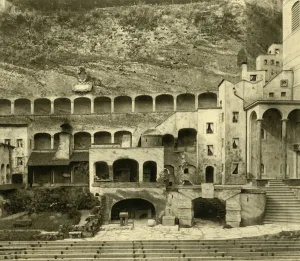 Jw Goethe Prints: Faust Town in the Felsenreitschule, Salzburg, Austria, c1935. Creator: Unknown