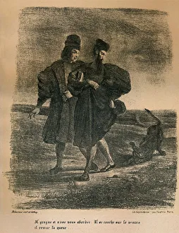 Cloak Collection: Faust, Wagner and Barbet, 1828 (1947). Artist: Eugene Delacroix