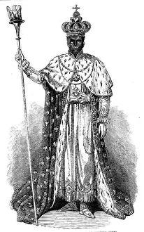 Faustin, Emperor of Hayti, in his Coronation Robes, 1856. Creator: Unknown