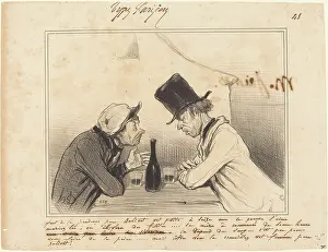 Gender Prints: Faut de la prudence pere Balivot, vot petite a seize ans... 1842. Creator: Honore Daumier