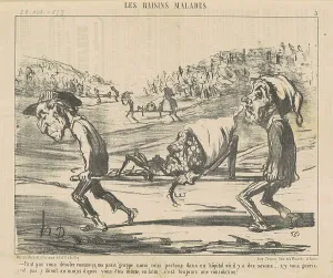 Stretcher Prints: Faut pas vous désoler comme ca... 19th century. Creator: Honore Daumier