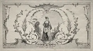 The Favorite of Flora, Arabesque. Creator: Jean Moyreau (French, 1690-1762)