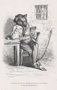 Prison Cell Prints: The favorite object of his studies is the collection of Idylles by Madame Deshouliè