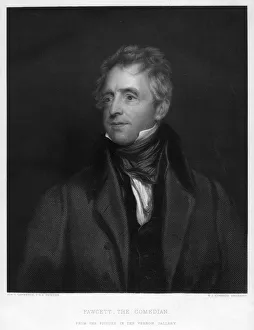 Fawcett, the Comedian, 1828 (19th century). Artist: WJ Edwards