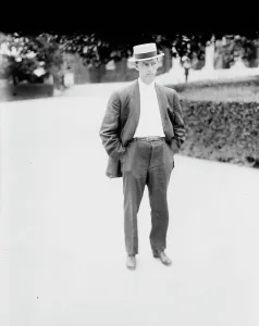 Hands In Pockets Prints: F.C. Burnell, 1914. Creator: Bain News Service