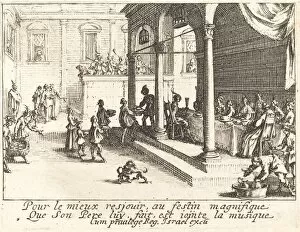 The Feast, 1635. Creator: Jacques Callot