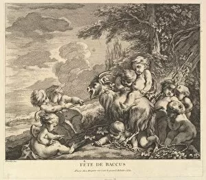 Cute Gallery: The Feast of Bacchus, ca. 1738. Creator: Pierre Alexandre Aveline