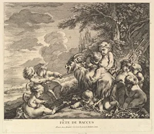 Dionysos Prints: The Feast of Bacchus, ca. 1738. Creator: Pierre Alexandre Aveline