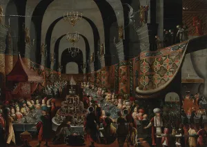 Francken Prints: The Feast of Belshazzar. Artist: Francken, Frans, the Younger (1581-1642)