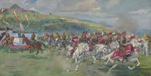 Honour Prints: Feast-Day of the Polish Cavalry, 1934. Creator: Wojciech Kossak