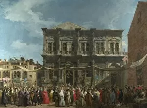 The Feast Day of Saint Roch in Venice, ca 1735. Artist: Canaletto (1697-1768)